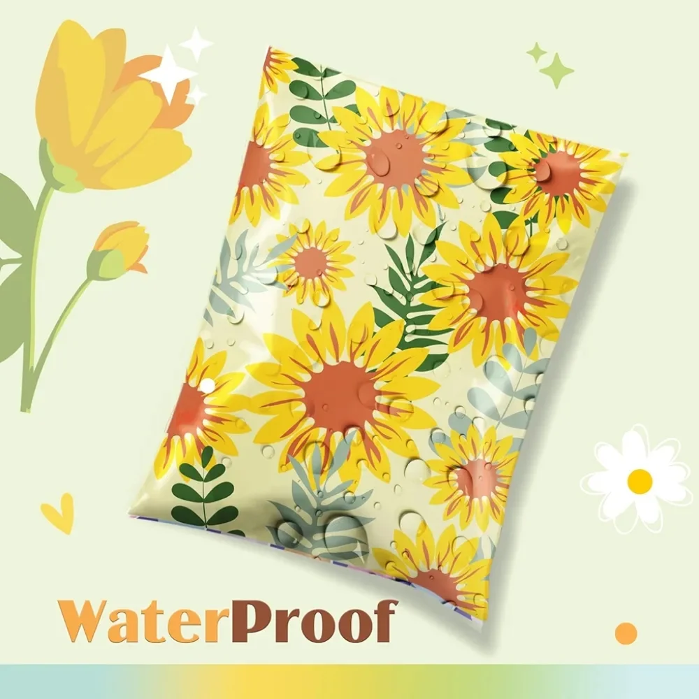 10ct Sunflower 10X13 Polymailers